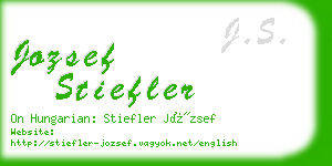 jozsef stiefler business card